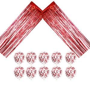 Sequin Party Balloon Set Rain Silk Curtain Balloon Decoration Supplies