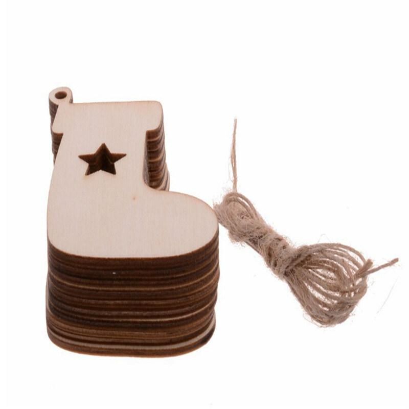 Imitated Wood Christmas Pendant House Hanging Gifts & Decoration