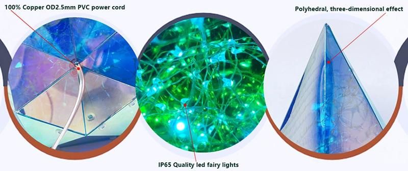 New Arrival 3V 3D Decorative Light Fairy LED Diamond Lighting for Events