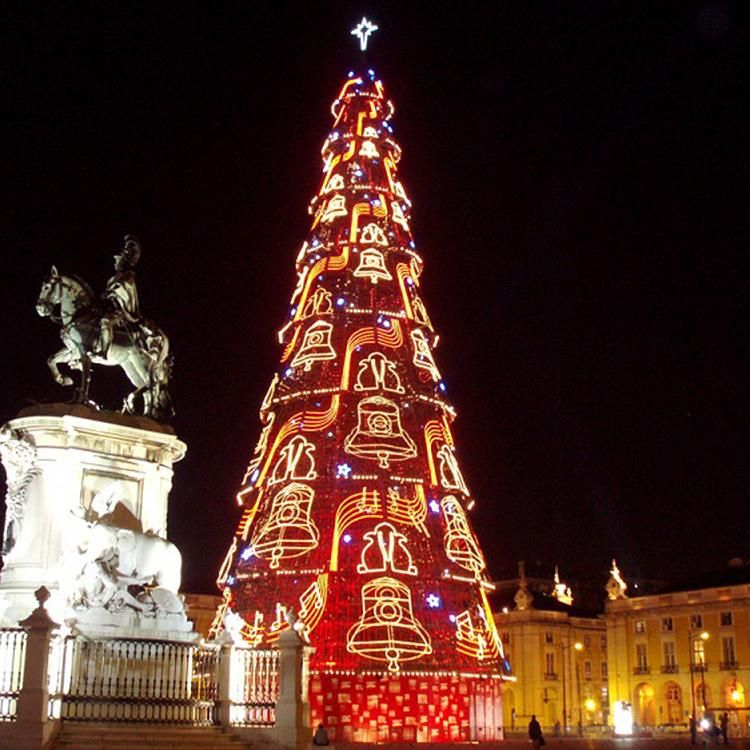 Outdoor Changeable Music Christmas Tree with Star for Celebration