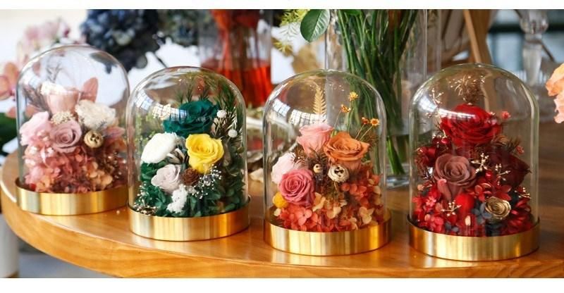 Wholesale Roses Preserved Long Lasting in Glass Dome with Box