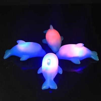 LED Floating Dolphin Bath Toys Fun Bathtub Bathroom Toys