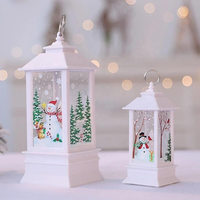 Vintage LED Lantern Lights Holiday Ornaments Christmas Decoration