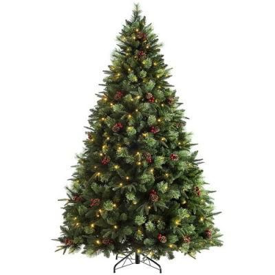 210cm Dense Green Artificial Christmas Tree Decorative Tree Mini Christmas Tree
