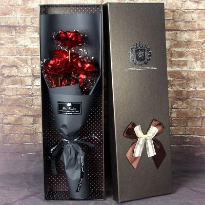 Gold Foil Wedding for Her, 24K Gold-Plated Rose Marriage Proposal Gifts, Eternal Love Rose for Women Girlfriend Birthday
