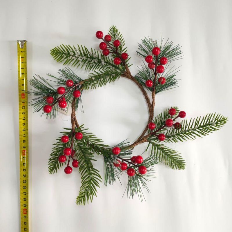 Christmas New Design Wreath for Holiday Wedding Party Decoration Supplies Hook Ornament Craft Gifts