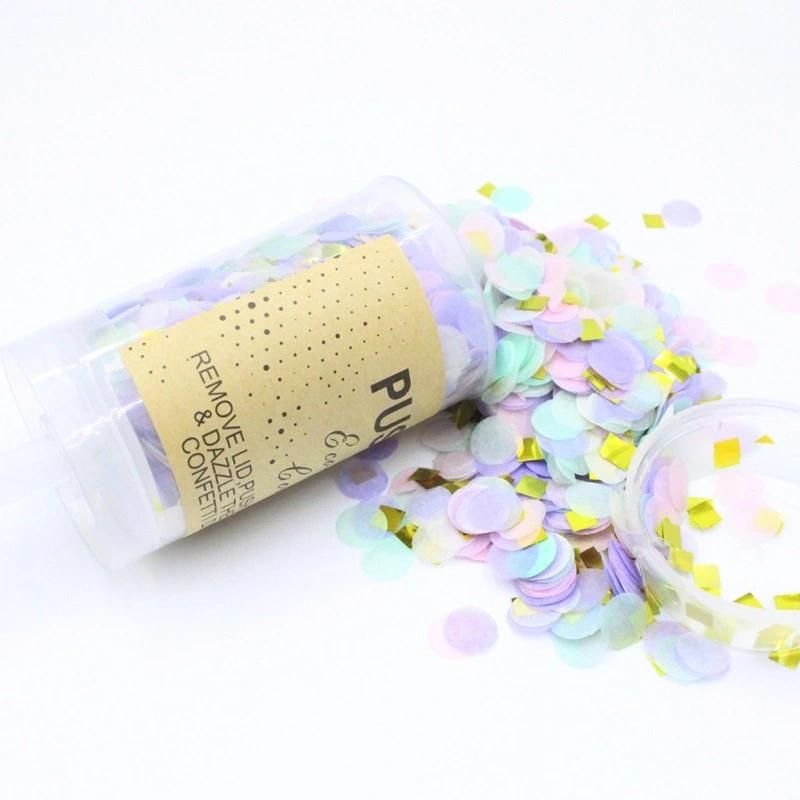 Eco-Friendly Wedding Favors Party Popper Handheld Push Pops Confetti