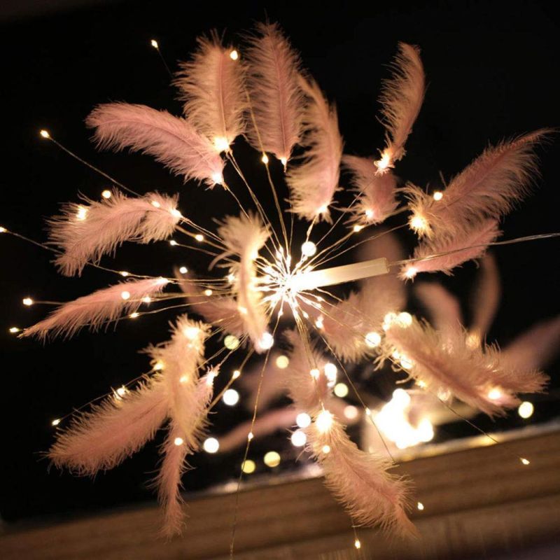 Christmas Decoration Feather Fireworks String Light with Remote Control