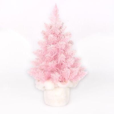 Yh2024 Small Table Top Pink Mini Christmas Tree