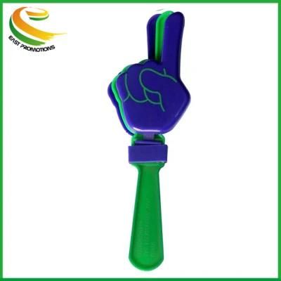 Top Popular OEM Design Index Finger Shaped Plastic Football Concert Annual Meeting Fan Clap Bar Noise Maker Cheering Hand