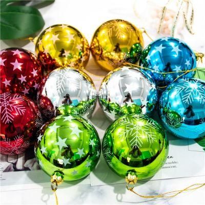 Christmas Hanging Ornaments 6cm High Quality Colorful Shatterproof Christmas Ball