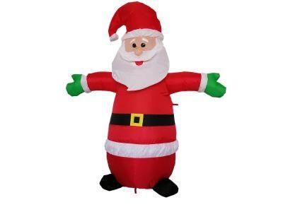 4FT Christmas Santa Claus Opening Hand, Inflatable Indoor Outdoor Party Decoration