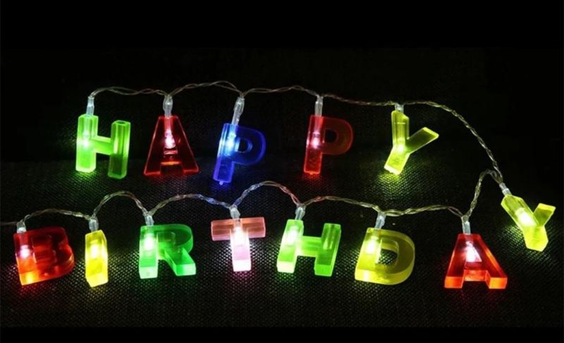 LED Letters Lights for Birthday Decorations