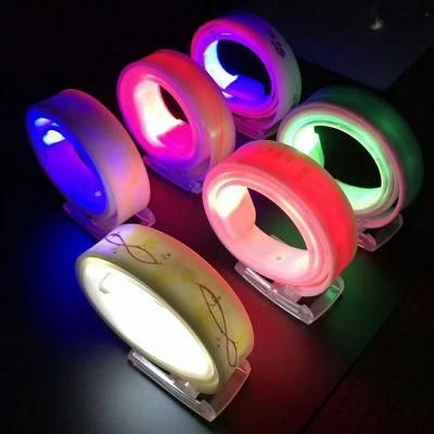 Custom Fashionable Adjustable USB Rechargeable LED Silicone Waist Belt