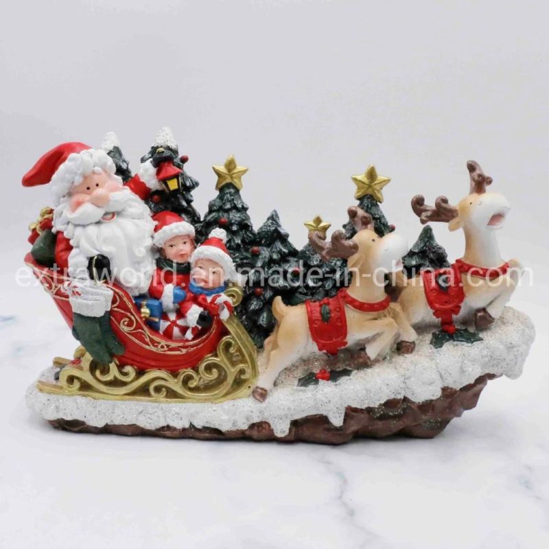 Christmas Decorations Santa′s Xmas Elf Resin Home Decoration