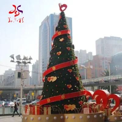 Outdoor Huge Giant RGB Spiral Rotating Artificial Christmas Tree
