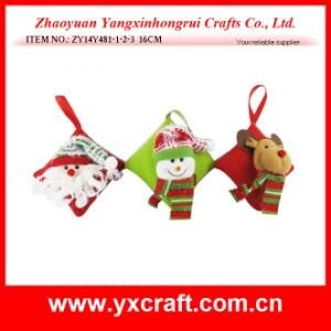 Christmas Decoration (ZY14Y481-1-2-3 16CM) Christmas Car Decoration Felt Decoration Christmas Tree Decoration