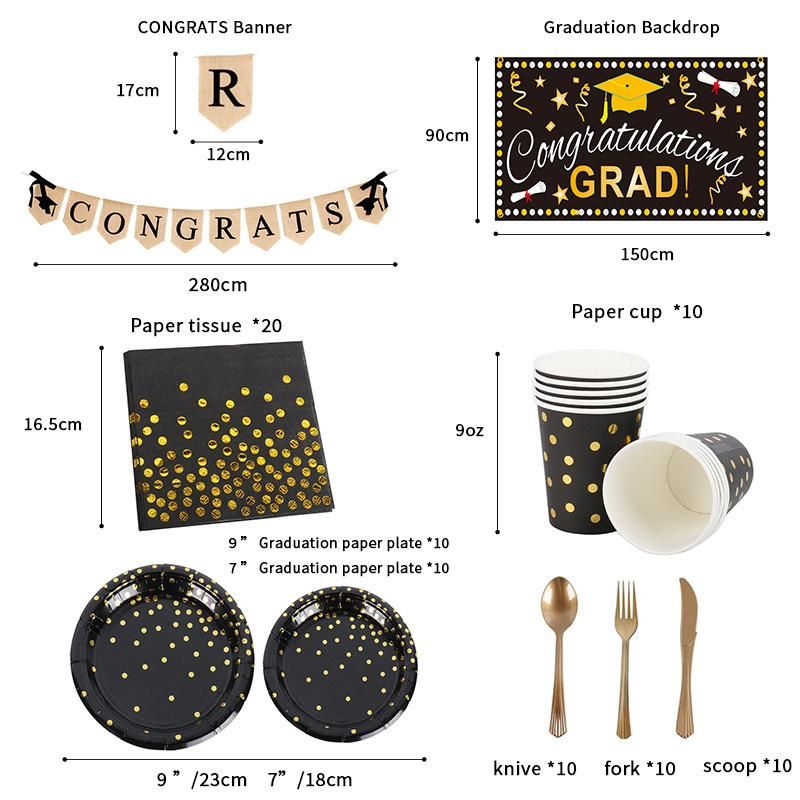 Graduation 2022 Graduation Party Set Supplies Banner Decorations Plates