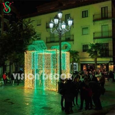 Large Motif LED Christmas Decoration Giant Gift Box Lights