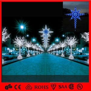 Outdoor Hanging Street Decoration Motif PVC Garland Star Light