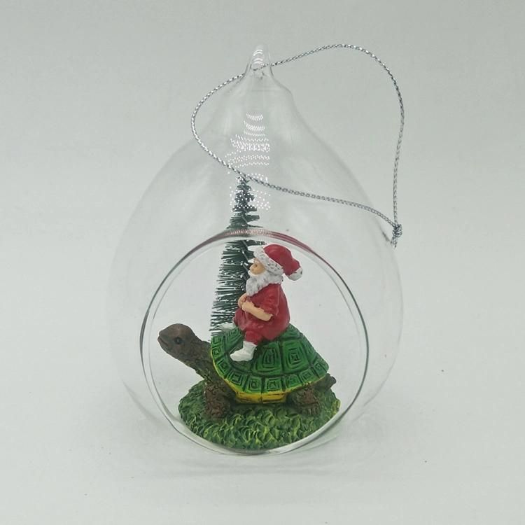 Hand Painting Christmas Tree Hanging Glass Christmas Ornaments