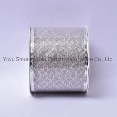 Christmas Ribbon Decor for Holiday Wedding Party Decoration Supplies Hook Ornament Craft Gifts