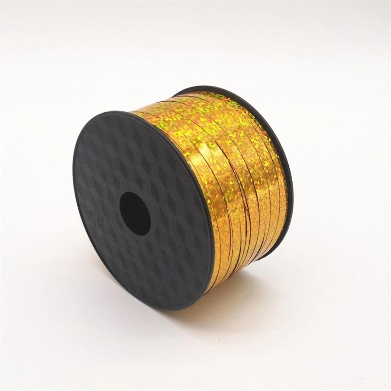 250 Yards/Roll Laser Aluminized Rainbow Film Metal Ribbon Br6005