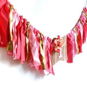 Baby Girls 1st Party Decoration String Garland High Chair Banner