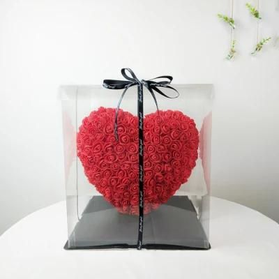 Factory Wholesale 25cm Heart Shaped Rose Valentine&prime;s Day Gift Wedding Party Decoration PE Foam