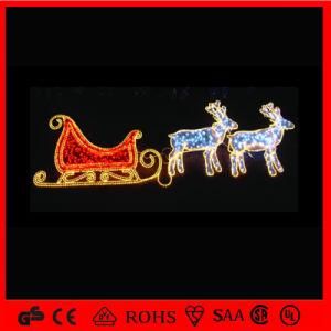 2D Reindeer and Sleigh Christmas Light