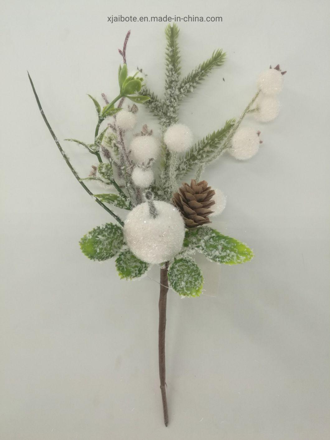 Christmas Pick White Berry for Xmas Holiday Decoration