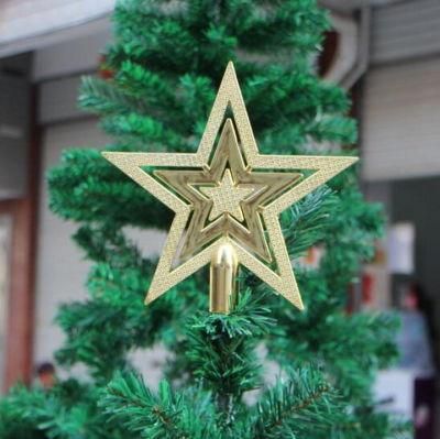 Plastic Christmas Tree Decoration Pendant Accessories Top Star