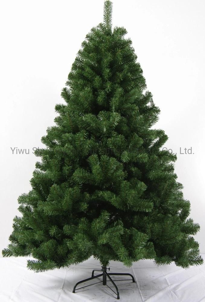 120cm Green PE PVC Artificial Christmas Tree with Leaf Pinecone Snow Red Berry