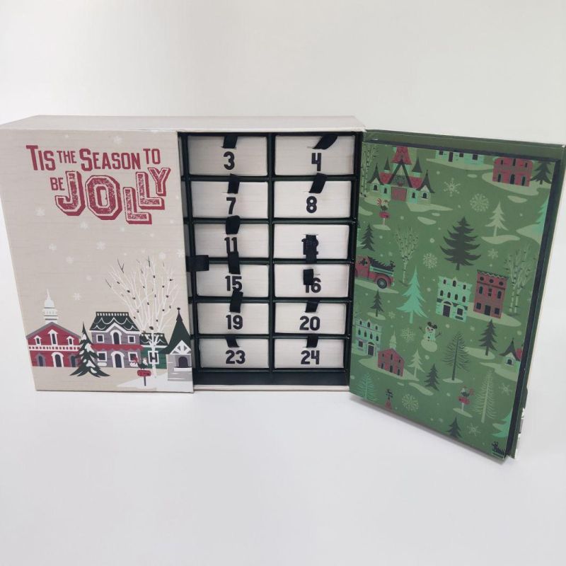 Bespoke Christmas Countdown Calendar Box with Various Styles, High Quality and Luxury