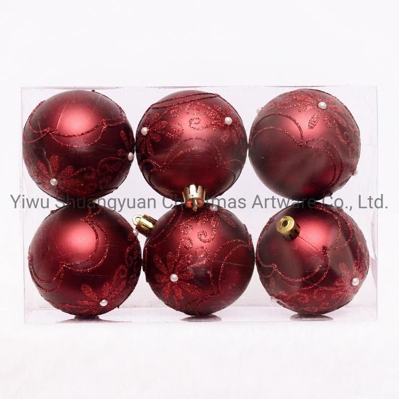 New Design Christmas Ball for Holiday Wedding Party Decoration Supplies Hook Ornament Craft Gifts