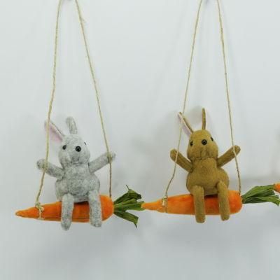 Factory Suppliers Customized Handcraft Ornament Foam Bunny Decoration Easter