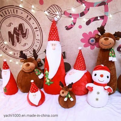 Christmas Gift Plush Santa Claus Soft Reindeer Stuffed Snowman Toy