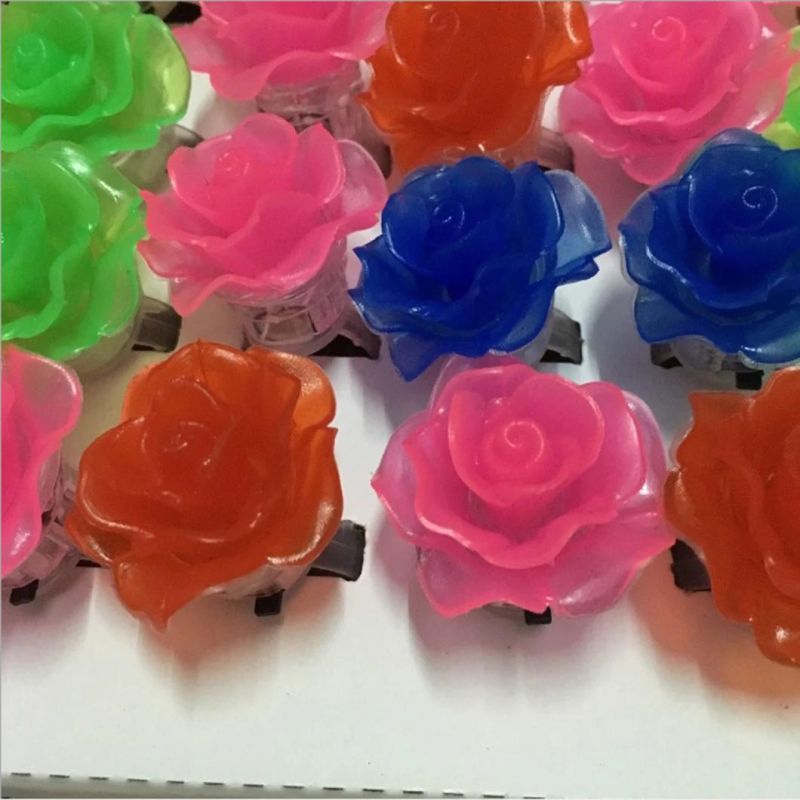 LED Colorful Luminous Rose Ring