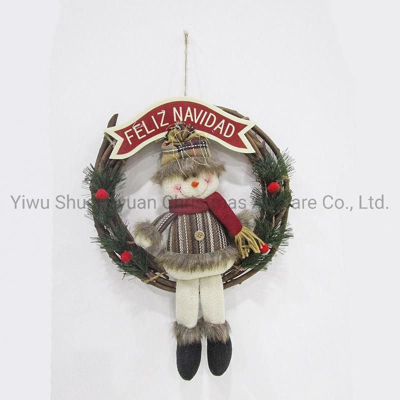 Amazon Hotsale Christmas Snowman Ornament Hanging Snowman Decoration Doll Christmas Tree