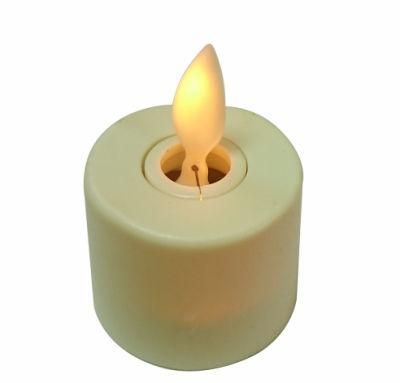 LED Votives Candles - Battery Operated Tealights with Realistic Flickering Flame