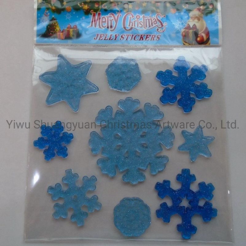 Christmas Window Sticker for Holiday Wedding Party Decoration Supplies Hook Ornament Craft Gifts