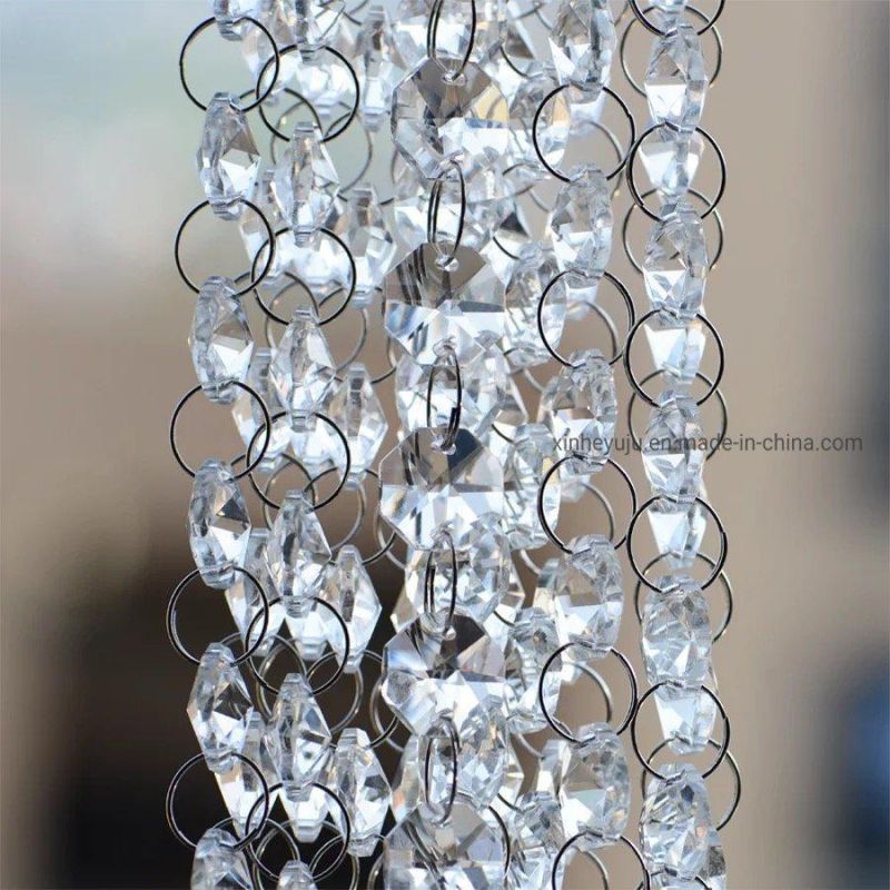 K9 Crystal Curtains with Octagon Bead for Wedding & Chandelier
