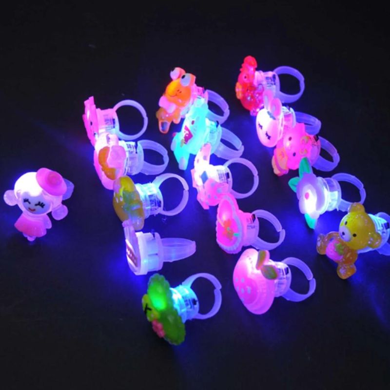 LED Flashing Ring LED Luminous Finger Lamp Party Toys