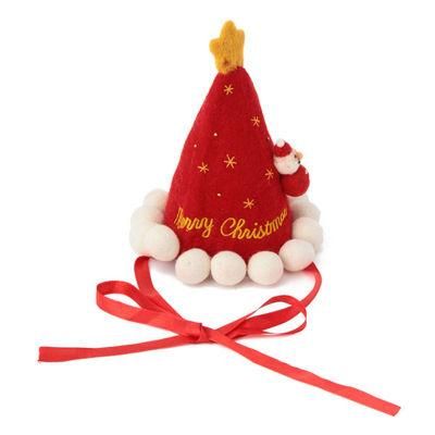 Christmas Decorated Felt Santa Claus Hat