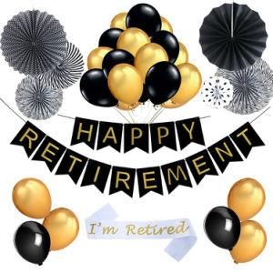 Umiss Paper Sash Happy Retirement Party Decoration for Factory OEM