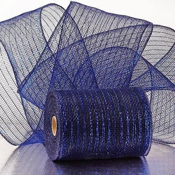 Metallic Thread 6′′ Deco Mesh Ribbons for Gift Packaging