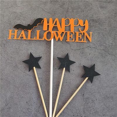 Halloween Decorations Collection Pumpkin Bat Witch Ghost Castle Cake Decoration Funny Party Dress up