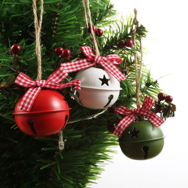 Christmas Jingle Bells Ornaments, Craft Christmas Tree Hanging Bell Pendant