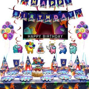Disposable Tableware, Plates, Cups Kids Birthday Party Decor