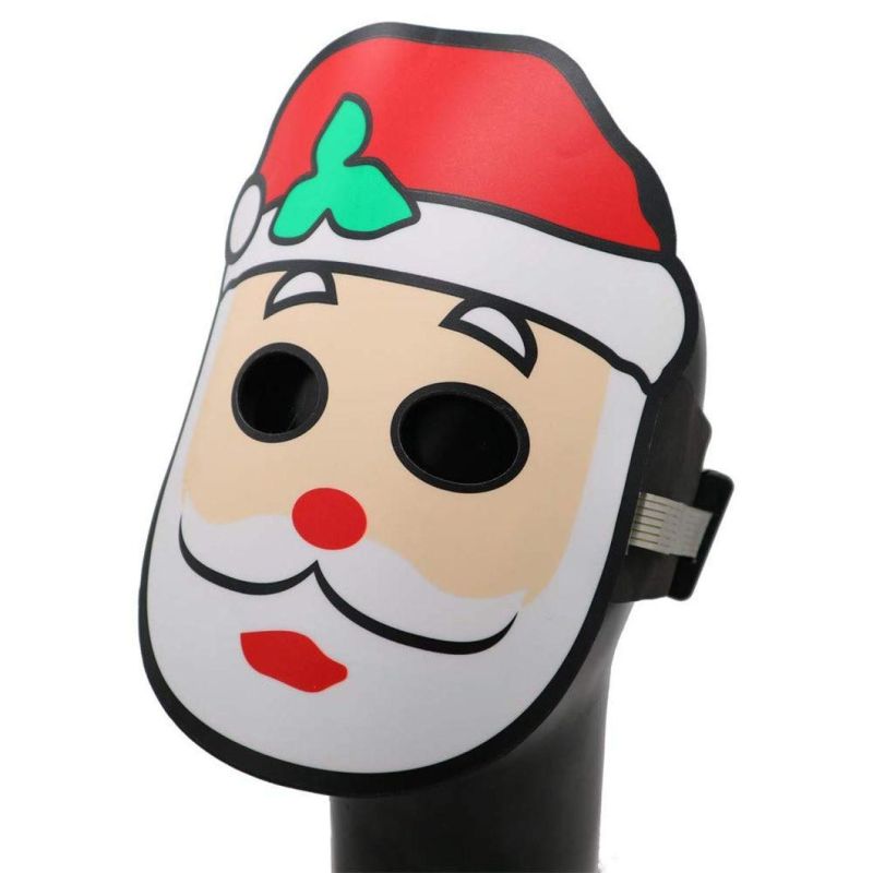 Christmas Santa LED Mask Voice Control Light up Voice-Activated Light